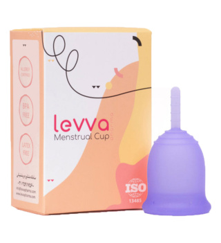 پک ژل روان کننده مدل Classic ناچ کدکس و کاپ قاعدگی سایز متوسط رنگ بنفش لیوا فارما - 01