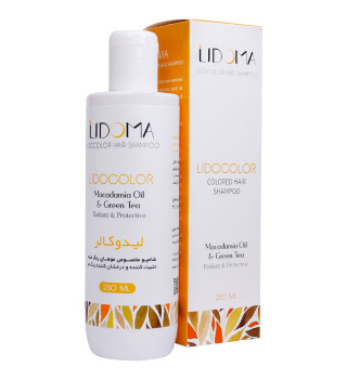 شامپو تثبیت کننده رنگ مو لیدوما مدل Lidocolor مناسب موهای رنگ شده حجم 250 میلی لیتر - 01