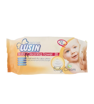 دستمال مرطوب کننده لوسین کودک مدل Creamy بسته 72 عددی