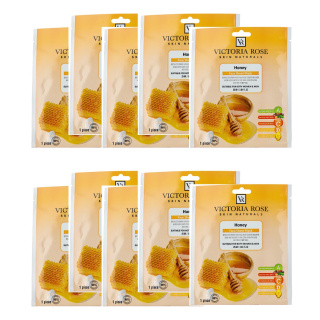 ماسک ورقه ای صورت ویکتوریا رز مدل Honey وزن 25 گرم بسته 10 عددی