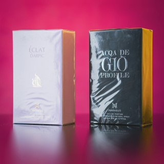 ست ادو پرفیوم زنانه و مردانه متئوس مدل Eclat و Acqa De Gio Profile حجم 110 میلی لیتر مجموعه 2 عددی - 06