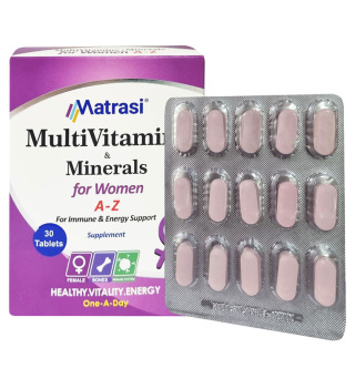 کپسول مولتی ویتامین مینرال ماتراسی مخصوص بانوان بسته 30 عددی - 01