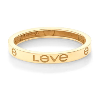 انگشتر طلا 18 عیار مردانه مدل کارتیه و Love