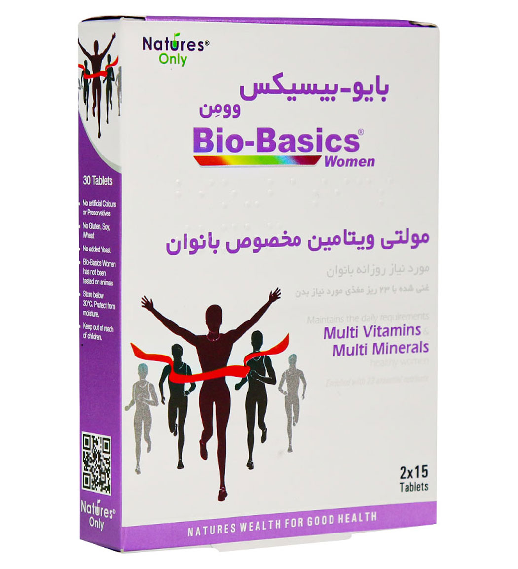 قرص مولتی ویتامین بانوان مدل Bio Basics بسته 30 عددی