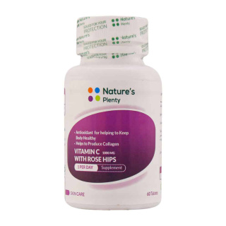 قرص ویتامین C و Rose Hips بسته 60 عددی نیچرز پلنتی