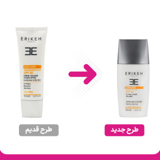فلویید ضد آفتاب بی رنگ مناسب پوست مختلط تا چرب SPF50 حجم 50میل اریکه - 01