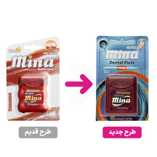 نخ دندان نازک با اسانس دارچین حاوی فلوراید مینا - 01