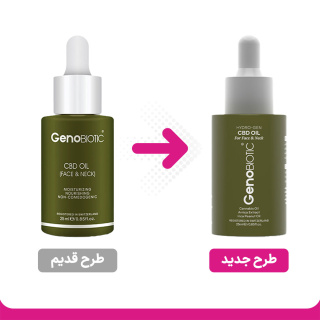 روغن رطوبت رسان CBD مناسب پوست صورت و گردن 25 میلی لیتر ژنو بایوتیک - 01