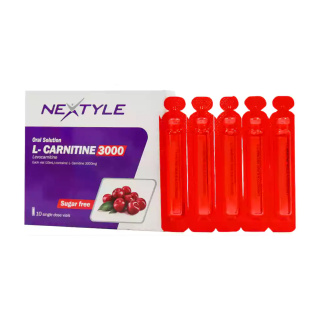 ویال خوراکی ال کارنیتین 3000 میلی گرم بسته 10 عددی نکستایل - 01
