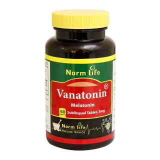 قرص زیر زبانی Vanatonin Melatonin 3 بسته 60 عددی نورم لایف