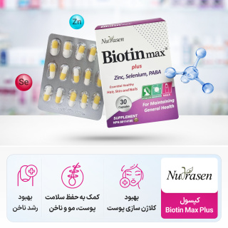 کپسول بیوتین نوتراسن فارما مدل Max Plus بسته 30 عددی - 03