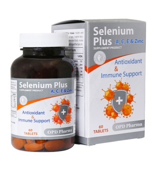 قرص Selenium Plus بسته 60 عددی او پی دی فارما - 01