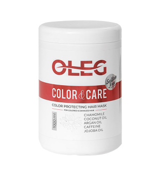 ماسک مو مدل Color Care مناسب موهای رنگ شده و آسیب دیده 1000میل اولگ