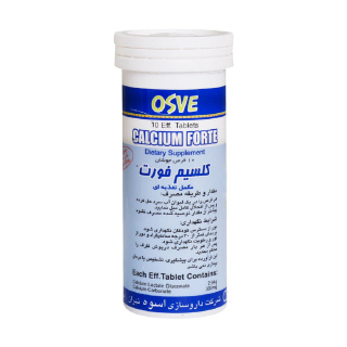 قرص جوشان پوکی استخوان اسوه مدل Calcium Forte بسته 10 عددی