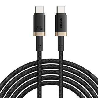 کابل شارژ سریع USB-C به USB-C بیسوس مدل Dura با توان 240 وات و طول 1 متر - 01