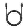 کابل شارژ سریع USB-C به USB-C سری Silky با توان 100 وات و طول 1 متر بیسوس