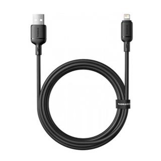 کابل شارژ سریع USB-A به Lightning بیسوس سری Silky با توان خروجی 2.4 آمپر و طول 1 متر - 01