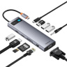 هاب USB-C یازده پورت سری Metal Gleam مدل BS-OH147 بیسوس