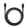 کابل شارژ سریع USB-C به Lightning سری Dura مدل PD با توان 20 وات و طول 1 متر بیسوس