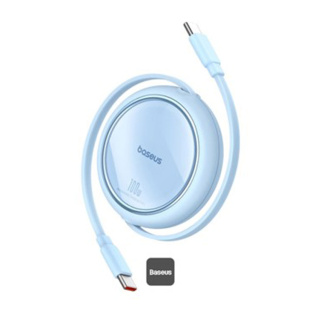 کابل شارژ سریع USB-C به USB-C بیسوس مدل Free2 Draw Mini با توان 100 وات و طول یک متر - 02