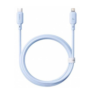 کابل شارژ سریع USB-C به لایتنینگ بیسوس سری Silky مدل P10377700313-00 با طول 1 متر