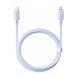کابل شارژ سریع USB-C به لایتنینگ سری Silky مدل P10377700313-00 با طول 1 متر