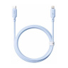 کابل شارژ سریع USB-C به لایتنینگ سری Silky مدل P10377700313-00 با طول 1 متر بیسوس