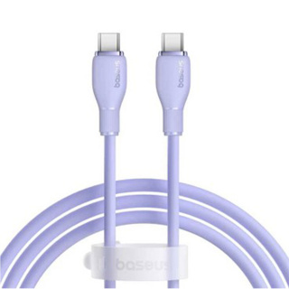 کابل شارژ سریع USB-C به USB-C بیسوس مدل Pudding با توان 100 وات و طول 1.2 متر