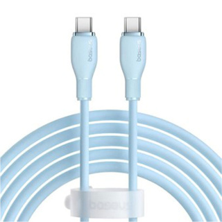 کابل شارژ سریع USB-C به USB-C بیسوس مدل Pudding با توان 100 وات و طول 1.2 متر - 01