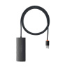هاب چهار پورت USB-A سری Lite مدل WKQX030101 بیسوس