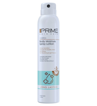 اسپری لوسیون بدن آبرسان مدل Long Lasting حجم 200 میلی لیتر پرایم
