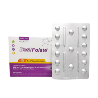 قرص فولیک اسید دارو افشان شایگان مدل Quatrefolic Best Folate بسته 30 عددی - 01