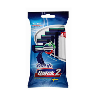 خود تراش مدل Quick2 بسته 4 عددی پرلایف - 02