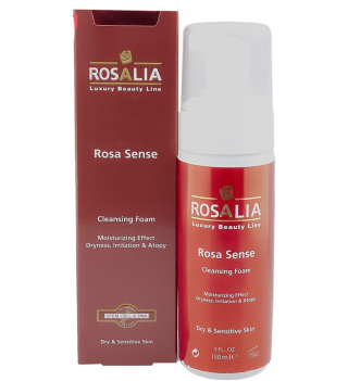فوم شستشو صورت مدل Rosa Sense مناسب پوست خشک و حساس حجم 150 میلی لیتر رزالیا - 01