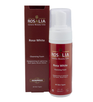 فوم شستشو صورت مدل Rosa White حجم 150 میلی لیتر رزالیا - 01