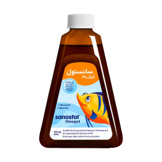شربت Omega 3 حجم 155 میلی لیتر سانستول