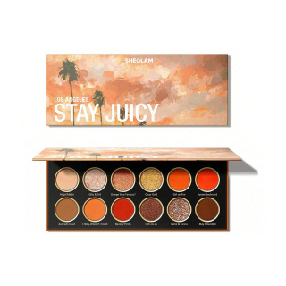 پالت سایه چشم 12 رنگ شیگلم مدل Stay Juicy La - 01