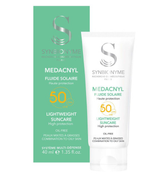 کرم ضد آفتاب بی رنگ سین بیونیم مدل Medacnyl با SPF50 مناسب پوست چرب و مختلط حجم 40 میلی لیتر - 01