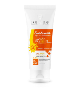 کرم ضدآفتاب بی رنگ تاپ شاپ SPF50 بسته 2 عددی - 01