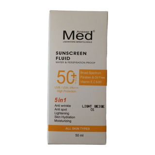 کرم ضد آفتاب رنگی مدانسر با SPF50 مناسب انواع پوست حجم 50 میلی لیتر - 01