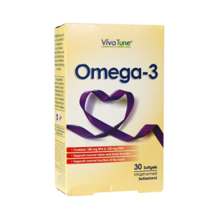 کپسول نرم ژلاتینی امگا 3 بسته 30 عددی ویواتیون