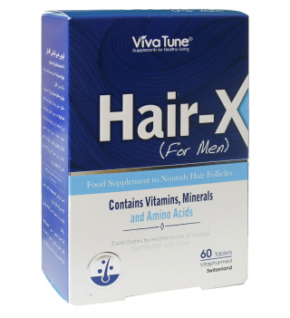 قرص Hair-X مناسب آقایان بسته 60 عددی ویواتیون