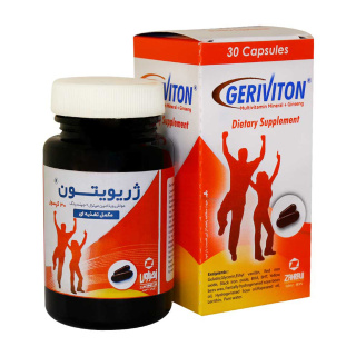 کپسول مولتی ویتامین مدل Geriviton بسته 30 عددی زهراوی - 01
