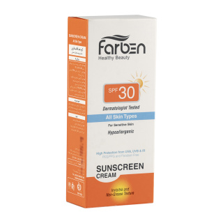 کرم ضد آفتاب با SPF30 مناسب انواع پوست حجم 50 میلی لیتر فاربن - 03