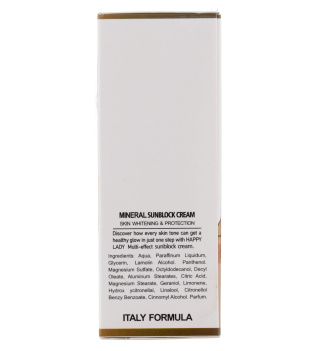 کرم ضد آفتاب حاوی مواد معدنی SPF50 حجم 40میل هپی لیدی - 03