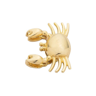 آویز گردنبند طلا 18 عیار زنانه طرح خرچنگ کد MM2325 - 01