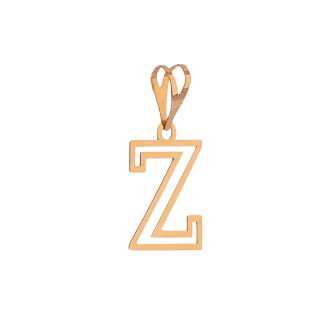 آویز گردنبند طلا 18 عیار زنانه طرح Z مدل MM2111 - 02