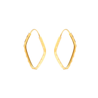 گوشواره حلقه ای طلا 18 عیار زنانه مدل ME1248 مهر گالری - 02