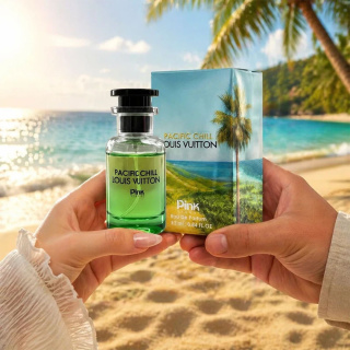 عطر جیبی مدل Louis Vuitton Pacific Chill حجم 25 میلی لیتر پینک ویژوال - 01