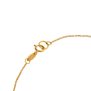 گردنبند طلا 18 عیار زنانه با زنجیر حلقه ای (فلامینگو) مدل MM2179 - 01